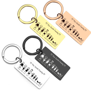 Bijoux pour la fête des pères, <span class=keywords><strong>porte</strong></span>-clés en acier inoxydable pour <span class=keywords><strong>papa</strong></span>, <span class=keywords><strong>porte</strong></span>-clés de voiture personnalisé pour <span class=keywords><strong>papa</strong></span>, argent noir, <span class=keywords><strong>porte</strong></span>-clés « Je t'aime », vente en gros - Product Image 4