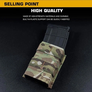 กระเป๋าใส่แม็กกาซีนแบบคลิป FAST MOLLE ขนาดกลาง 5.56 อุปกรณ์เสริมสำหรับการล่าสัตว์ พร้อมช่องใส่แม็กกาซีนเดี่ยวที่สะดวกสบาย - Product Image 5