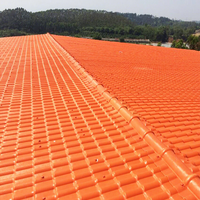 Vente directe d'usine, tuiles de toit en plastique OEM, résine ASA, tuiles synthétiques, Chine