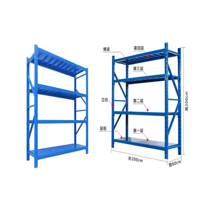 Étagères en fil d'acier à 4 niveaux et rayonnage à navette <span class=keywords><strong>PZr</strong></span>, capacité de charge de 300 kg, résistant aux intempéries, antirouille, durable, stockage en entrepôt - Product Image 5