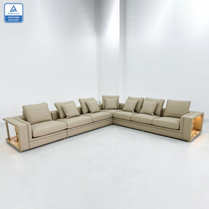 Top Manufacturer Villa Big Genuine Leather Classic Modern Design Set Luxury Italian DV-BABYLON RACK-01-VISINNAIRES Italian - Product Image 2