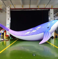 Ballon gonflable géant de modèle de baleine de décoration d'inflatables d'affichage de thème d'animal de mer pour des événements marins