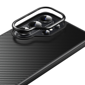 Funda Magnética Antigolpes con Textura de Fibra de Carbono de Alta Calidad para Teléfono con Carga Inalámbrica para <span class=keywords><strong>Samsung</strong></span> S26 Ultra S25 Plus S24 S23 <span class=keywords><strong>S22</strong></span> - Product Image 3