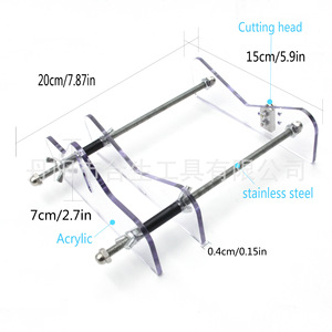 Coupe-bouteille Mr Drill 20 cm, outil de découpe pour acrylique et verre, kit DIY avec roue en acier inoxydable - Product Image 1