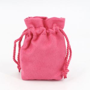 Wholesale Personalized Soft Suede Drawstring Pouch Small Draw <b>String</b> <b>Bag</b> Suede Make up Pouch for Jewelry Gift OEM - Product Image 2