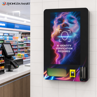 Petite machine distributrice murale en métal personnalisée avec écran LCD, écran tactile, vérification d'âge et SDK pour carte de crédit