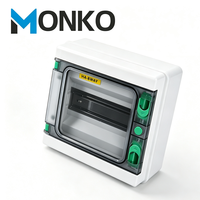 Boîtier de jonction électrique extérieur étanche MONKO HA-4 voies, 4/8/12/18/24 voies, IP65, en PC/ABS, pour disjoncteur MCB, alimentation PV/jonction DC1000V/400V