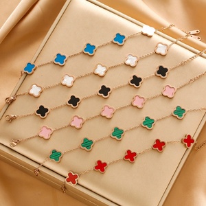 Pulsera Original de Trébol de Cuatro Hojas, Se Puede Solicitar el Catálogo de <span class=keywords><strong>Van</strong></span> <span class=keywords><strong>Cleef</strong></span> al Vendedor - Product Image 4