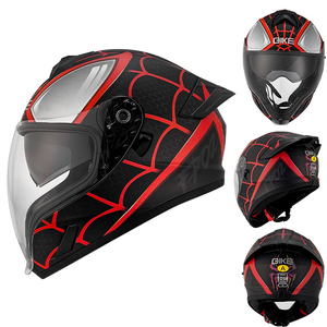 新入荷 DOT認証 フルフェイス レーシング オートバイヘルメット ビッグビュー デュアルゴーグル 大人用 オートバイヘルメット - Product Image 6