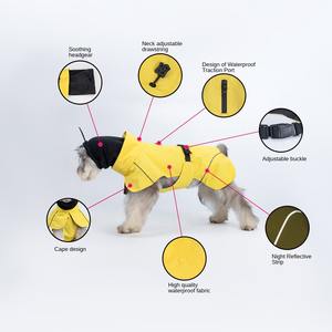 Açık Hava Hafif Küçük Orta Boy Köpek Yağmurluğu Rüzgar Geçirmez Su Geçirmez Polyester Dört Ayaklı Evcil Hayvan Su Geçirmez Ceket - Product Image 6
