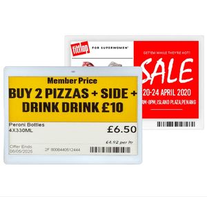 Hot New Technology 2.4Ghz Digital <b>Price</b> <b>Tag</b> 1.54"2.13"4.2"7.5" Esl Epaper Display Electronic Shelf Label With Esl Base Station - Product Image 1