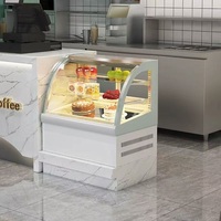 Vitrine Réfrigérée Commerciale de Comptoir pour Fruits, Légumes et Gâteaux avec Porte Vitrée et Refroidissement par Compresseur