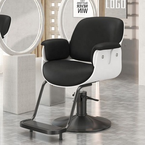 Fauteuil de Barbier Moderne Hydraulique, Chaise de Coiffure Inclinable à 360 Degrés avec Repose-Pieds pour Salon de Beauté - Product Image 4