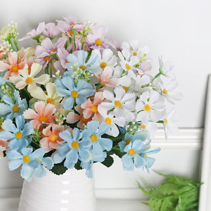 Margarida pequena único crisântemo flores artificiais fábrica atacado Home Decor engenharia ao ar livre Páscoa dia dos namorados