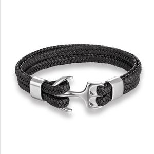 Tarnish Free Waterproof Cute 316l Stainless Steel Jewlery 14k 18k Gold Plated <b>Leather</b> Nautical <b>Bracelets</b> Dainty <b>for</b> <b>Women</b> - Product Image 1