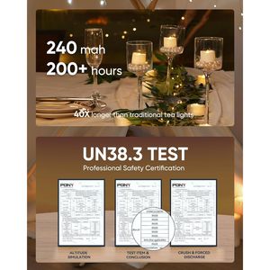 Luci da tè a LED tremolanti tremolanti 24 pezzi azionate a batteria 200 + ore centrotavola votiva finta illuminazione elettrica per feste - Product Image 2