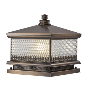 Europeo IP65 impermeable al aire libre aluminio Pilar luces LED solar jardín luces Villa valla pared puertas alto CRI 90 tamaños pequeños - Product Image 1