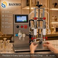 Machine de remplissage de parfum semi-automatique à double tête, unité d'embouteillage de parfum à pression négative en acier inoxydable, prix usine