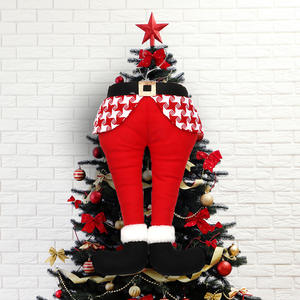 Navidad Santa Elf Legs Felpa Pies <span class=keywords><strong>de</strong></span> peluche con <span class=keywords><strong>zapatos</strong></span> pegados en la decoración del árbol <span class=keywords><strong>de</strong></span> Navidad Festival <span class=keywords><strong>de</strong></span> Navidad Suministros <span class=keywords><strong>de</strong></span> adorno para fiestas - Product Image 6