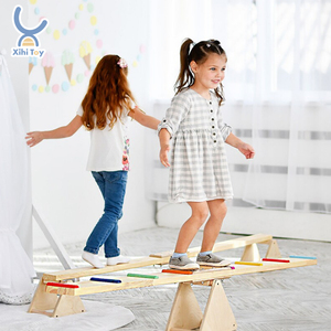 Di alta qualità per bambini giocattolo educativo legno naturale <span class=keywords><strong>altalena</strong></span> e equilibrio arcobaleno Swing Board per la scuola fabbrica all'ingrosso - Product Image 5