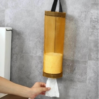 TX Home Porte-sac d'épicerie Support mural Porte-sac en plastique Suspendu Stockage Sac poubelle Accessoires de rangement