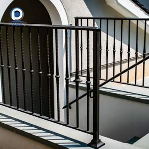 Rampe en acier inoxydable triple couche avec revêtement en poudre, protection UV pour les hôtels, les marches d'entrée, les jardins en pente - Product Image 4