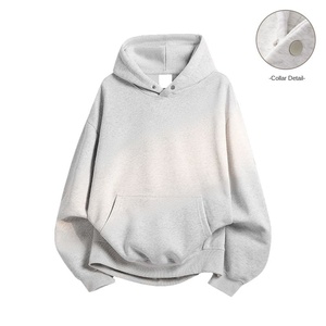 Fabricants de vêtements personnalisés automne et printemps 360g sweat à capuche à manches longues simple avec blocage de couleur pour hommes et femmes - Product Image 3