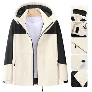 Cardigan unisexe coupe-vent et imperméable personnalisé pour homme et femme, avec fermeture éclair, pour l'alpinisme, t-shirt grande taille, écologique - Product Image 3