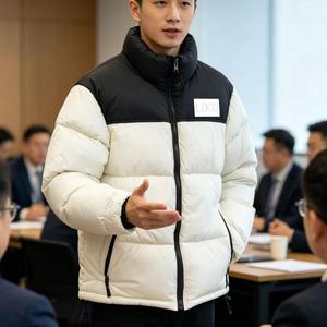 Chaquetas Acolchadas TNF, Diseño Personalizado, Fabricante, Ropa Casual para Exteriores, <span class=keywords><strong>Chaqueta</strong></span> de Esquí Acolchada, Gruesa, Ajustada, para Hombre, Original - Product Image 3