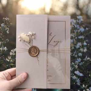 Cartes d'invitation de <span class=keywords><strong>mariage</strong></span> en acrylique noir élégantes et luxueuses, invitations de <span class=keywords><strong>mariage</strong></span> en verre Quinceanera avec sceau de cire et fleur séchée - Product Image 3