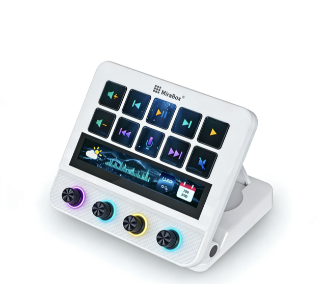 MiraBox N4 Pro StreamDeck Custom 10-Button Visual LCD Gaming Keyboard for Content Creation New Type-C Win/MacOS