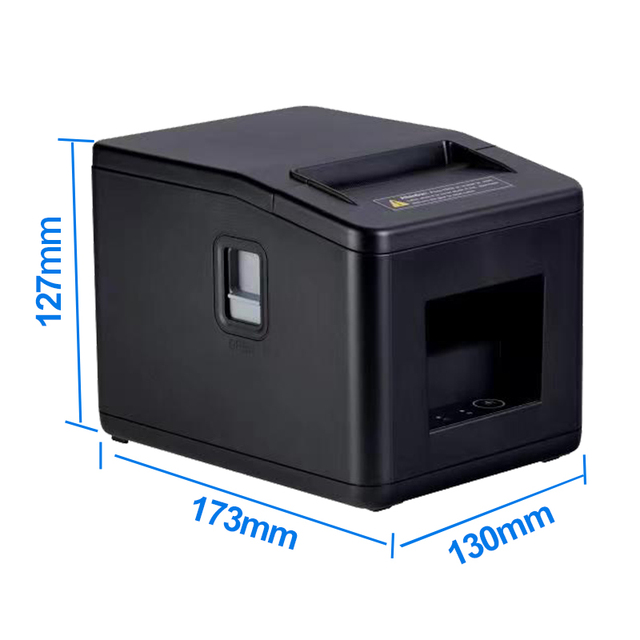 High-Speed Bt 80mm Thermal Pos Receipt Printer Mechanism with Paper Cutter Desktop Hospitality Thermal Printer for POS System