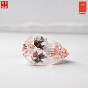 Saphir rose Morgan synthétique de laboratoire, taille <span class=keywords><strong>poire</strong></span>, pierre précieuse en vrac, effet flamme, 4x6-10x14mm pour la fabrication de bijoux - Product Image 2