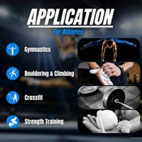 Balle de magnésie rechargeable de couleur personnalisée, absorbant la transpiration, pour l'escalade, la gymnastique et l'entraînement de CrossFit