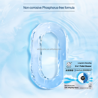50g nettoyants pour cuvette de toilette désodorisant bloc de bulles bleues vente en gros de comprimés de nettoyage de toilette automatiques