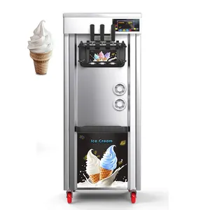 Máquina de helados de la industria de la venta caliente para el uso de la cafetería Mini máquina expendedora de helados suaves