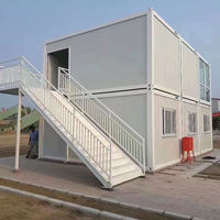 Maison préfabriquée en laine de roche ignifuge classe A, dortoir de chantier modulaire en acier léger