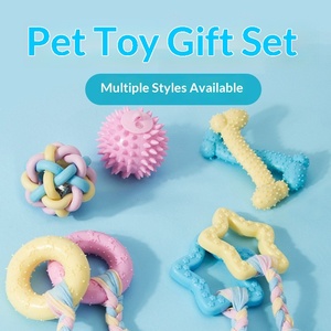 Köpek Çiğneme Oyuncağı Evcil Hayvan Çiğneme Topu Dayanıklı Kemik Şeklinde Kauçuk Çiğneme Oyuncağı Küçük Köpekler için Evcil Hayvan Oyuncak Malzemeleri - Product Image 2