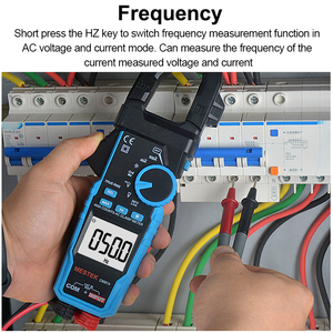 Multímetro Digital de Pinza CM87A 600A con Medición de Corriente RMS Real, Rango Automático, Resistencia, Diodos, Capacitancia, Corriente CC y Frecuencia - Product Image 3