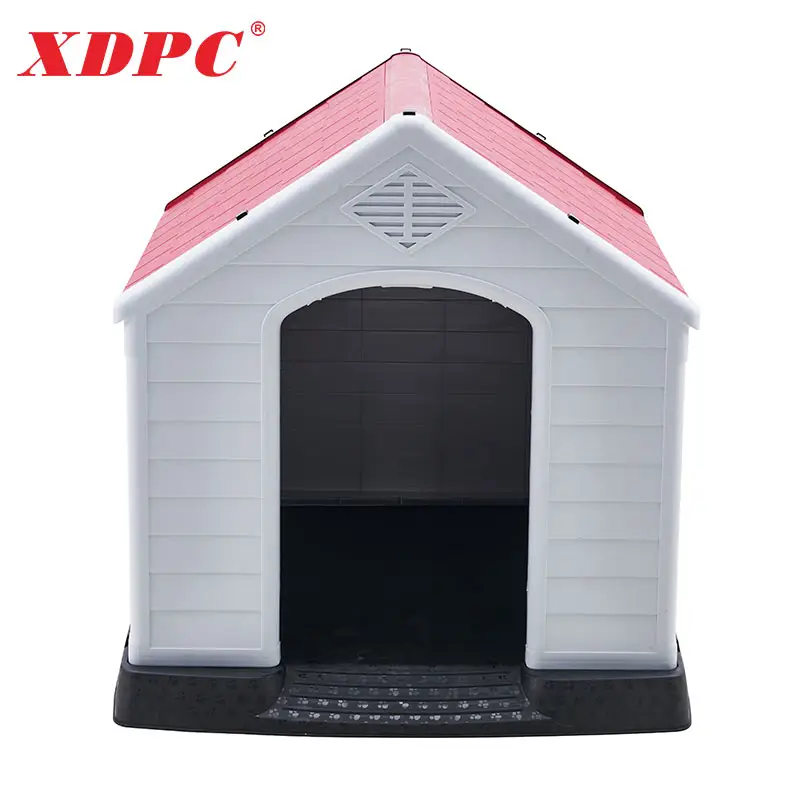 Wholesale Fashion Solidity Outdoor Waterproof Single-Door Plastic Dog Kennel Room Cage House For Backyard Garden