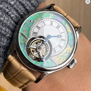 Merkur 100% Tourbillon <b>Watch</b> Transparency <b>Skeleton</b> Men's Sapphire <b>Watch</b> for Men Green Mechanical Wristwatch Relogio Masculino - Product Image 5