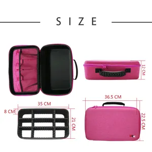 Cosmetic Bags And Cases Latest Design Custom Color Large Box Make Up Sets Storage Bag Nice Hardness Eva Cosmetic Tool Case With Adjustable Inner Tray