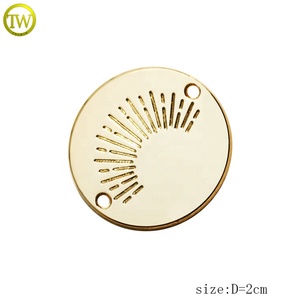 Tùy Chỉnh Tên Thương Hiệu Vòng Logo Chết Đúc Kim Loại Nhãn Quần Áo Thẻ May Để Đồ Bơi - Product Image 2