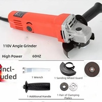 Meuleuse d'angle industrielle 110V 220V, outil de découpe et de meulage électrique à vitesse variable, modèle 100