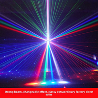Iluminación estroboscópica LED RGBW de 120W, luz de efecto de cabezal móvil láser magnético volador único para DJ Disco para bares de escenario, fiesta y baile