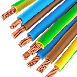 BV/BVR Einzelstrang-Core-PVC-Kupferkabel 1,5 mm - 4 mm flexible solide isolierte Elektrizitätsleitungen 450/750 V Untergrund-Hausverkabelung