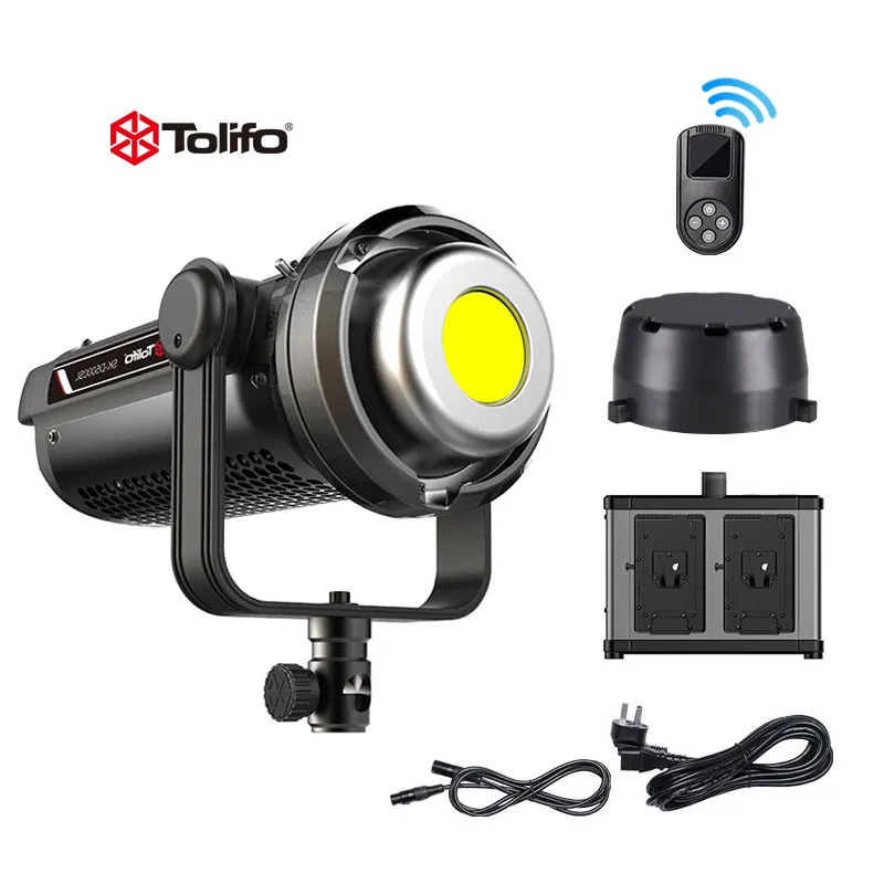 TOLIFO 500W Daylight LED Video Light film light photographic Equipment COB studio lighting 5600K