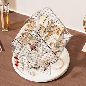 Rotating Cosmetic <b>Storage</b> <b>Box</b> Desktop Lipstick Organizer Skincare Makeup Brush Holder 4 In 1 <b>Plastic</b> Makeup Organizers - Product Image 5