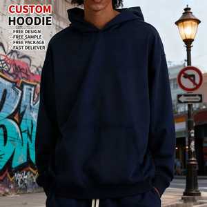 Sudadera con Capucha de Invierno de Algodón Grueso de Alta Calidad, Estilo Urbano Personalizado, Lavado Vintage, Unisex, Esencial, Lisa - Product Image 3