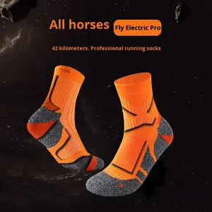 جوارب رياضية احترافية للرجال والنساء للجري مضادة للإنزلاق للخارج محبوكة للطاقم للربيع والصيف أسفل منشفة - Product Image 3